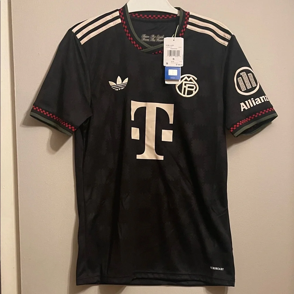 Adidas Black and White Men's Jersey
